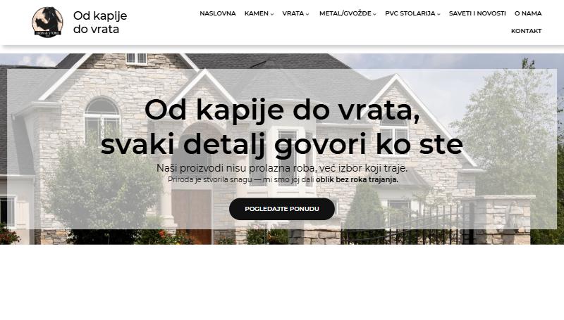 Od kapije do vrata